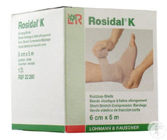 Compression Bandage Rosidal® K 2-2/5 Inch X 5-1/2 Yard High Compression Clip Detached Closure Tan NonSterile