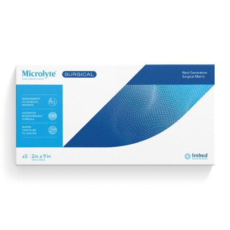 Silver Wound Matrix Dressing Microlyte® Surgical 2 X 9 Inch Rectangle Sterile