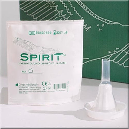 Male External Catheter Spirit™2 Self-Adhesive Band Hydrocolloid Silicone Large