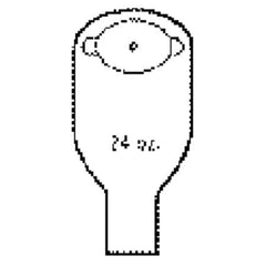 Ostomy Pouch 1-1/2 to 2-3/4 Inch Stoma Round, Oval D, Flat, Trim to Fit