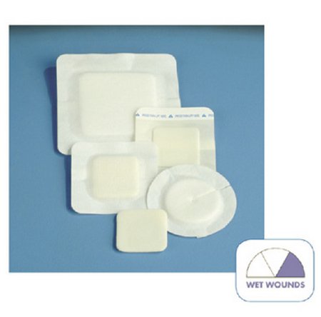 Foam Dressing Polyderm™ Border 6 X 6 Inch Square Non-Adhesive with Border Sterile