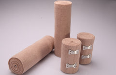 Elastic Bandage Welmed 6 Inch X 5 Yard Standard Compression Clip Detached Closure Tan NonSterile