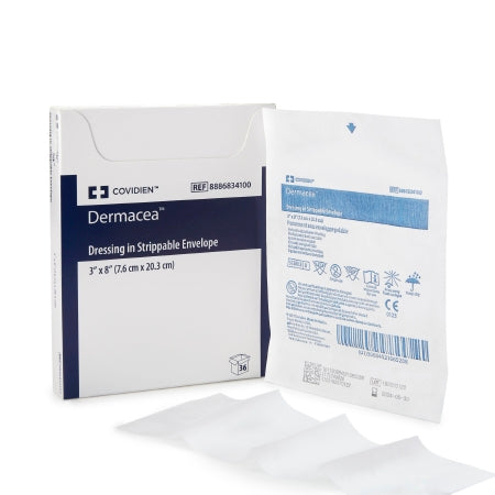 Non-Adherent Dressing Dermacea™ Surgical Nonwoven Nylon 3 X 8 Inch Sterile