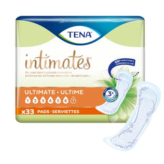 Bladder Control Pad TENA® Intimates™ Ultimate 16 Inch Length Heavy Absorbency Dry-Fast Core™ One Size Fits Most Adult Female Disposable