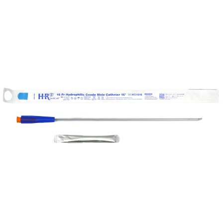 Urethral Catheter TruCath™ Coude Tip Hydrophilic Coated PVC 16 Fr. 16 Inch