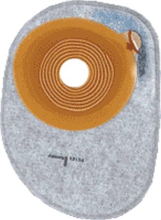 Colostomy Pouch Assura® One-Piece System 7 Inch Length, Midi 1-3/16 Inch Stoma Closed End Flat, Pre-Cut