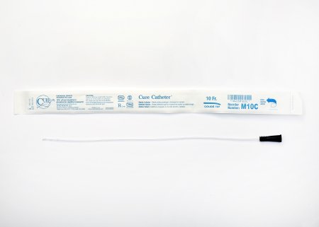 Urethral Catheter Cure Catheter™ Coude Tip Uncoated PVC 10 Fr. 16 Inch