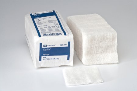 USP Type VII Fluff Dressing Kerlix™ Fluff Dried Woven Gauze 16-Ply 4 X 4 Inch Square NonSterile