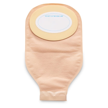 Ostomy Pouch Nu-Flex™ Drainable Oval E, Convex, Trim to Fit