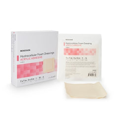 Foam Dressing 7 X 7 Inch Square Acrylic Adhesive with Border Sterile