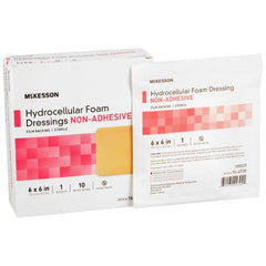 Foam Dressing 6 X 6 Inch Square Non-Adhesive without Border Sterile