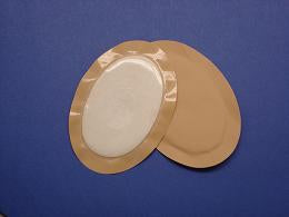 Stoma Cap 2-7/8 X 4-1/4 Inch, 3/4 X 1-1/4 Inch Round Center Opening, Style G-2