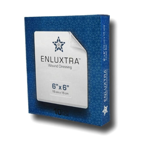 Super Absorbent Dressing Enluxtra™ Self-Adaptive 6 X 6 Inch Humifiber Polymer Square Sterile