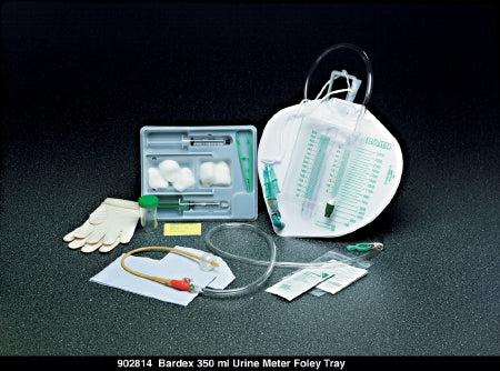 Indwelling Catheter Tray Bardex® Foley 16 Fr. 5 cc Balloon Latex