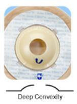 Ileostomy / Colostomy Pouch UltraLite™ One-Piece System 9 Inch Length Drainable, Kwick Klose Deep Convex, Pre-Cut