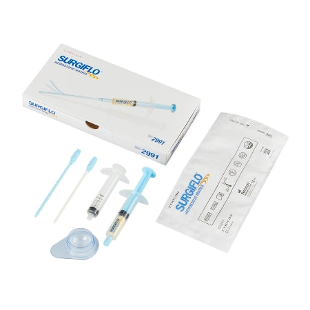 Absorbable Gelatin Sponge SURGIFLO® Hemostatic Matrix 8 mL Prefilled Syringe Porcine Gelatin Sterile