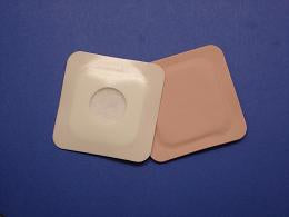 Stoma Cap 3 X 3 Inch, 1-1/8 Inch Round Center Opening, Style E