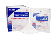 Nonwoven Sponge Dukal™ Polyester / Rayon 4-Ply 4 X 4 Inch Square Sterile