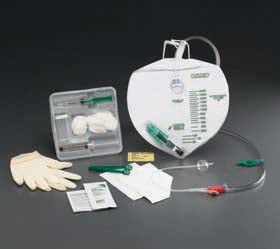 Indwelling Catheter Tray Advance® Lubri-Sil® Foley 14 Fr. 5 cc Balloon PVC