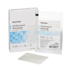 Oil Emulsion Impregnated Dressing 3 X 8 Inch Acetate Gauze USP White Petrolatum / Mineral Oil Sterile