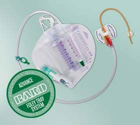 Indwelling Catheter Tray Advance Lubricath® Foley / Coude Tip 18 Fr. 5 cc Balloon Latex