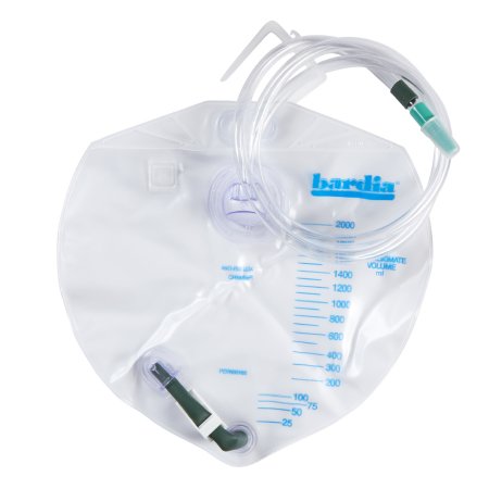 Urinary Drain Bag Bardia® Closed System Anti-Reflux Valve Sterile 2000 mL Vinyl