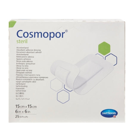 Adhesive Dressing Cosmopor® Nonwoven Square White Sterile