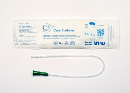 Urethral Catheter Cure Catheter™ Straight Tip Uncoated PVC 14 Fr. 16 Inch