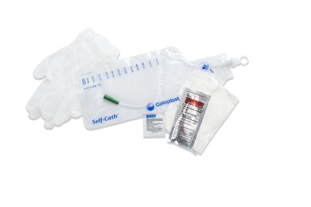 Intermittent Closed System Catheter Self-Cath® Coude Olive Tip 16 Fr. Without Balloon Lubricated PVC