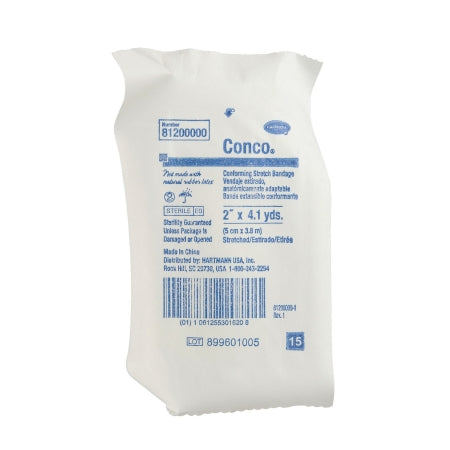 Conforming Bandage Conco® Woven Gauze 2 Inch X 4.1 Yard Roll Shape Sterile