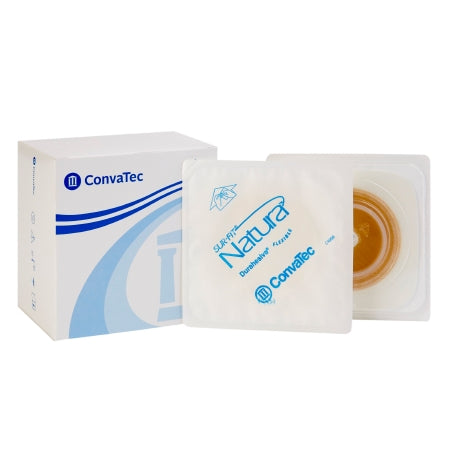 Ostomy Barrier Sur-Fit Natura® Durahesive® Trim to Fit, Extended Wear Durahesive® Without Tape 45 mm Flange Hydrocolloid 1 to 1-1/4 Inch Opening 4-1/2 X 4-1/2 Inch