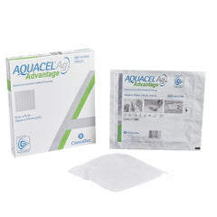 Silver Hydrofiber Dressing Aquacel® Ag Advantage 6 X 6 Inch Square Sterile