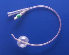 Foley Catheter Soft Simplastic® 2-Way Coude Tip 30 cc Balloon 24 Fr. PVC