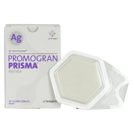 Silver Collagen Dressing 3M™ Promogran Prisma™ Matrix 4-3/10 Square Inch Hexagon Sterile