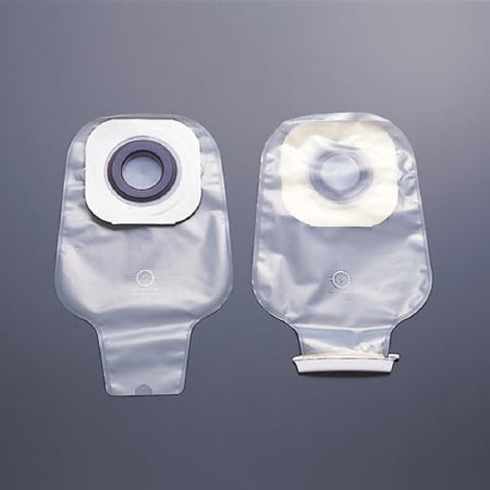 Colostomy Pouch Karaya 5 One-Piece System 12 Inch Length 1-1/2 Inch Stoma Drainable Convex, Pre-Cut