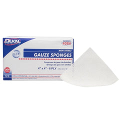 Gauze Sponge Dukal™ Cotton 8-Ply 4 X 4 Inch Square NonSterile