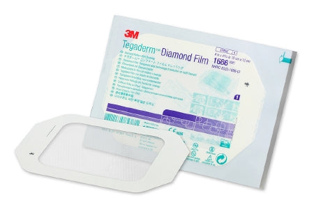 Transparent Film Dressing 3M™ Tegaderm™ Rectangle 4 X 4-3/4 Inch Frame Style Delivery Without Label Sterile