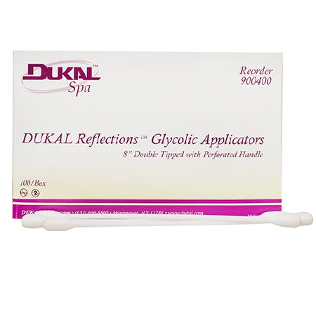 Applicator Stick Dukal Reflections™ Glycolic Poly/Rayon Tip Plastic Shaft 8 Inch NonSterile 100 per Pack