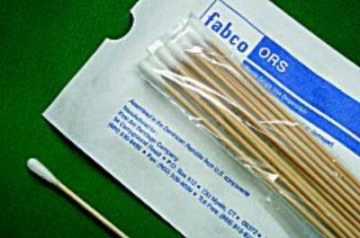 Swabstick Fabco® ORS® Cotton Tip Wood Shaft 6 Inch Sterile 10 per Pack