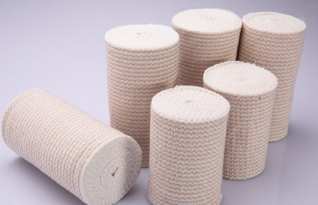 Elastic Bandage Welmed Premium Weave 6 Inch X 11 Yard Standard Compression Single Hook and Loop Closure Tan NonSterile