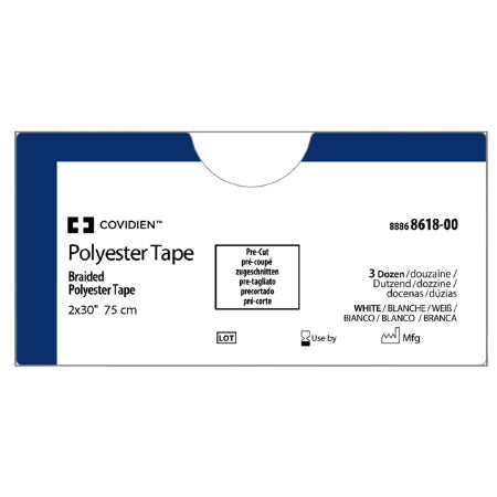Medical Tape Covidien™ Polyester 1/8 X 30 Inch White Sterile
