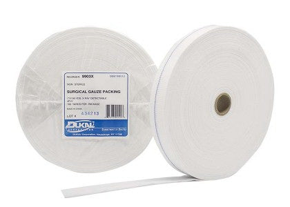 Wound Packing X-Ray Detectable Cotton Non-impregnated 1 Inch X 100 Yard 10 Count NonSterile