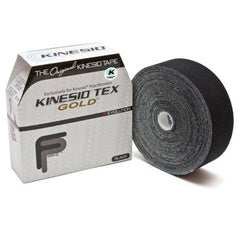 Kinesiology Tape Kinesio® Tex Gold™ FP Water Resistant Cotton Black NonSterile