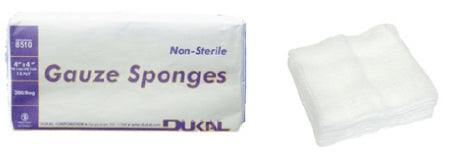 Gauze Sponge Basic Care Cotton 8-Ply 2 X 2 Inch Square NonSterile