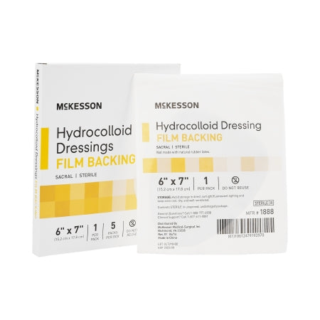 Hydrocolloid Dressing 6 X 7 Inch Sacral Sterile