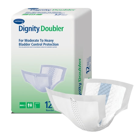 Bladder Control Pad Dignity® Doubler 13 X 24 Inch Moderate Absorbency Polymer Core One Size Fits Most Adult Unisex Disposable
