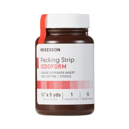 Wound Packing Strip Antiseptic Cotton Iodoform Small 1/4 Inch X 5 Yard 1 Count Sterile