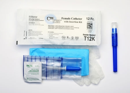 Intermittent Catheter Kit Cure Twist® Female / Straight Tip 12 Fr. Without Balloon