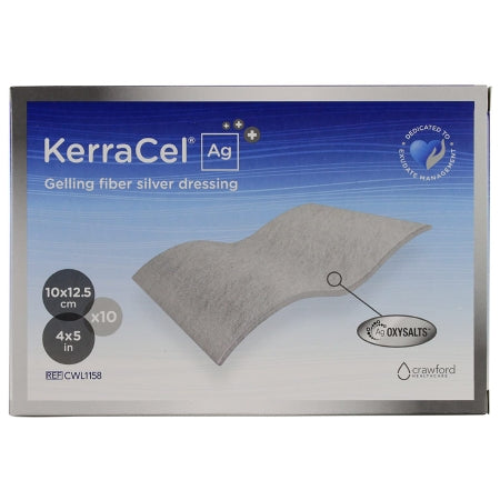 Silver Gelling Fiber Dressing 3M™ Kerracel™ Ag 4 X 5 Inch Rectangle Sterile