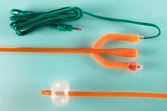 Temperature-Sensing Foley Catheter 2-Way Standard Tip 5 cc Balloon 18 Fr. Silicone